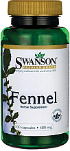 Suplement diety Nasiona kopru włoskiego, 480 mg	 - Swanson Fennel Seed — Zdjęcie N2