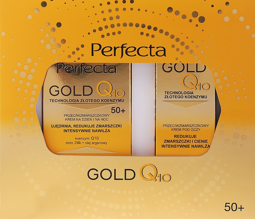 Zestaw - Perfecta Gold Q10 50+ (f/cr/50ml + eye/cr/15ml) — Zdjęcie N1