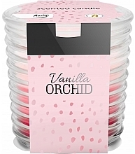 Kup Świeca zapachowa w żebrowanym szkle Orchidea waniliowa - Bispol Scented Candle Vanilla Orchid