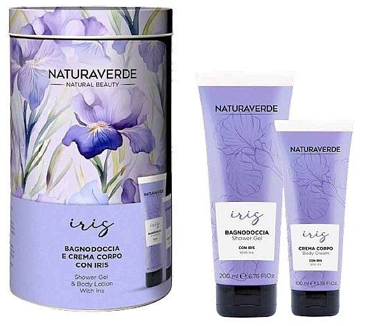 Zestaw - Naturaverde Iris (sh/gel/200ml + b/cr/100ml) — Zdjęcie N1