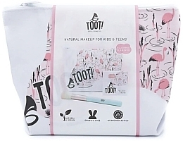 Zestaw - Toot! Blushing Flamingo Blush Bag Set (blush/3g + brush/1pcs + bag/1pcs) — Zdjęcie N2