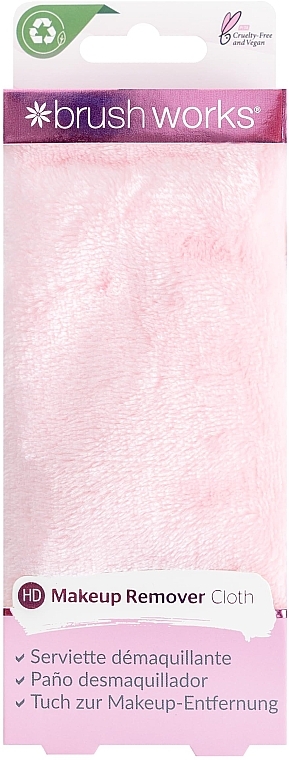 Ręcznik do demakijażu, różowy - Brushworks Make-Up Remover Towel  — Zdjęcie N1