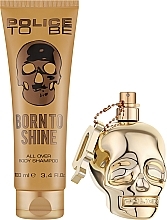 Police To Be Born To Shine For Men - Zestaw (edt/75ml + shmp/100ml) — Zdjęcie N2