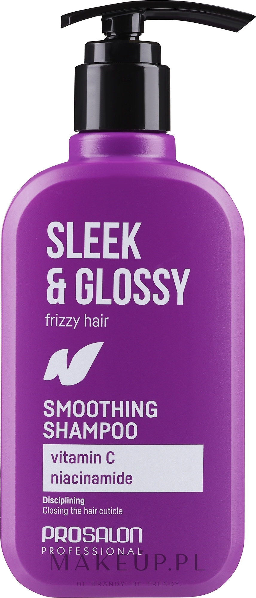 Szampon do włosów kręconych - Prosalon Sleek & Glossy Smoothing Shampoo — Zdjęcie 375 ml