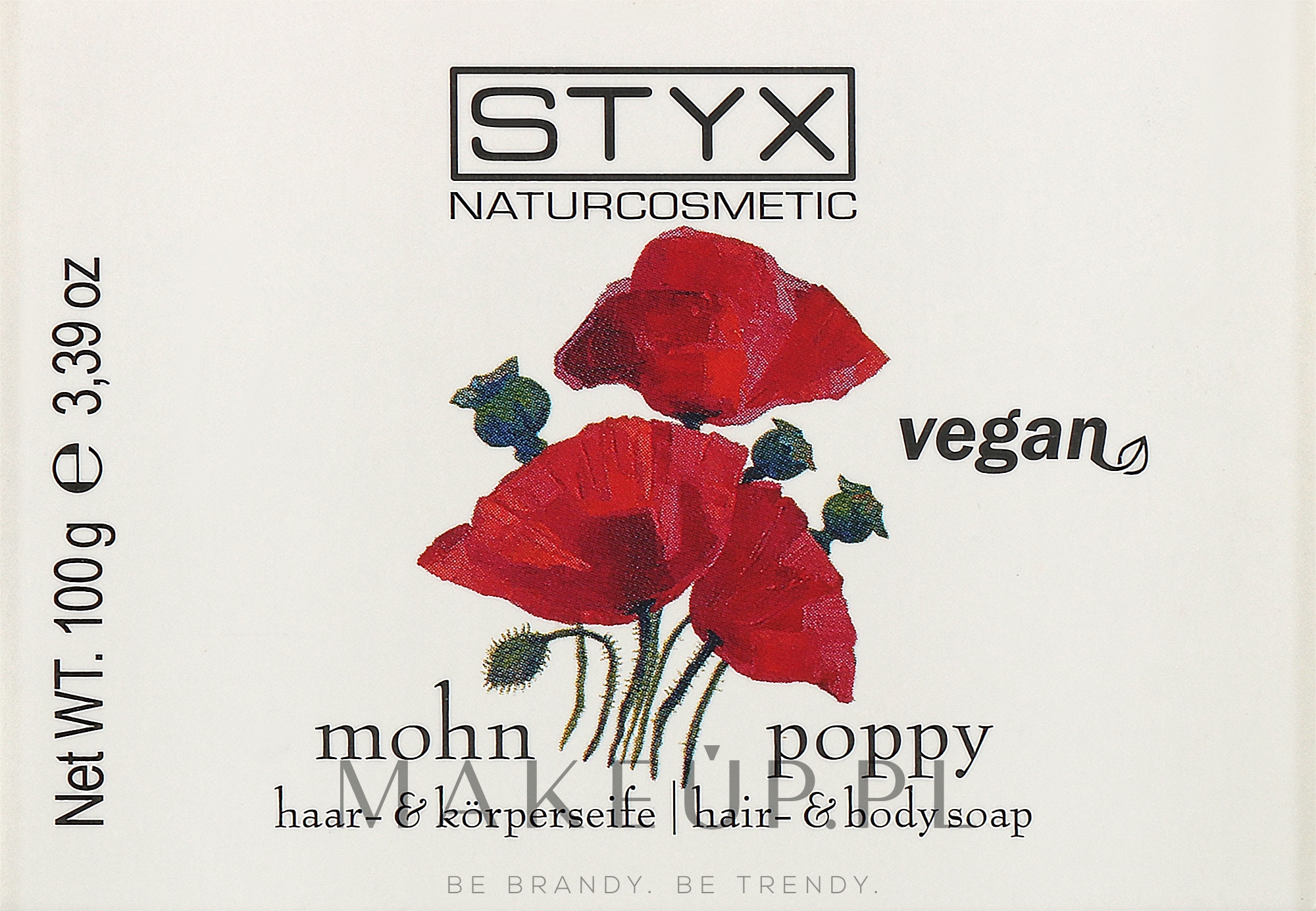 Mydło do włosów i ciała z makiem - Styx Naturcosmetic Poppy Hair & Body Soap — Zdjęcie 100 g