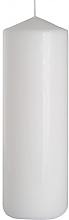 Świeca cylindryczna 80x250 mm, biała - Bispol — Zdjęcie N1