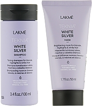 Kup Zestaw do włosów - Lakme Teknia White Silver (sh/100ml + mask/50ml)