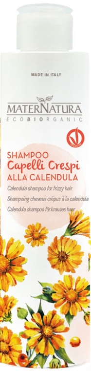Nagietkowy szampon do włosów kręconych - MaterNatura Shampoo with Calendula — Zdjęcie N1