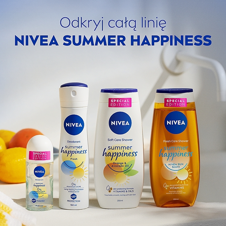 Odświeżający żel pod prysznic - Nivea Summer Happiness Sun Scent — Zdjęcie N8