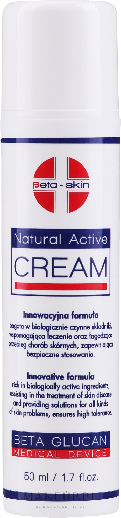 Aktywny krem łagodzący przebieg chorób skórnych - Beta-Skin Natural Active Cream — Zdjęcie 50 ml