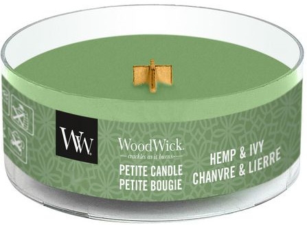 Świeca zapachowa w szkle - WoodWick Petite Candle Hemp And Ivy — Zdjęcie N1
