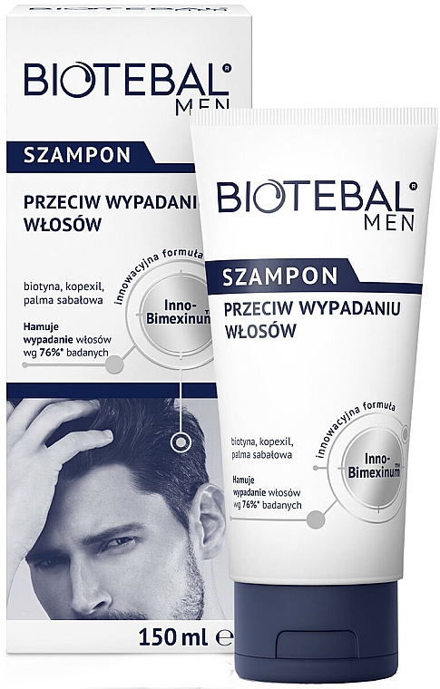 Szampon przeciw wypadaniu włosów dla mężczyzn - Biotebal Men  — Zdjęcie N1