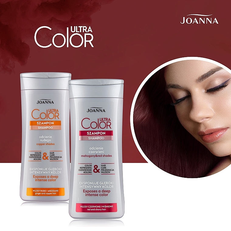 Szampon do włosów czerwonych i wiśniowych - Joanna Ultra Color System — Zdjęcie N4