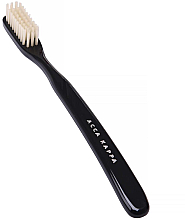 Szczoteczka do zębów - Acca Kappa Vintage Collection Nylon Hard Toothbrush Black — Zdjęcie N1