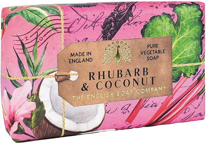 Mydło Rabarbar i kokos - The English Soap Company Anniversary Rhubarb & Coconut Soap — Zdjęcie N1
