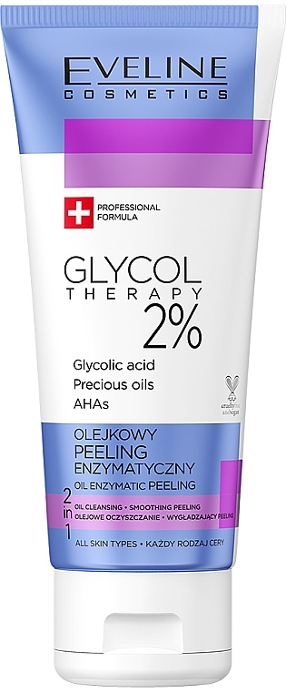 PREZENT! Olejkowy peeling enzymatyczny - Eveline Cosmetics Glycol Therapy Olejkowy Peeling Enzymatyczny 2% — Zdjęcie N1