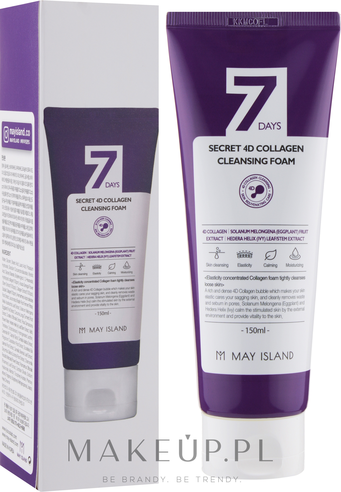 7 days secret 4d collagen cleansing foam что это