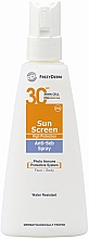Kup PRZECENA! Przeciwsłoneczny krem do twarzy i ciała w sprayu SPF 30 - FrezyDerm Sun Screen Anti-Seb Spray *