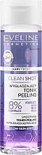 Kup Wygładzający tonik-peeling do twarzy z 8% kwasami AHA, BHA, PHA - Eveline Clean Shot Smoothing Tonic-Peeling with 8% AHA BHA PHA Acid