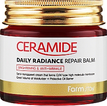 Rozjaśniający krem-balsam do twarzy z ceramidami - FarmStay Ceramide Daily Radiance Repair Balm — Zdjęcie N1