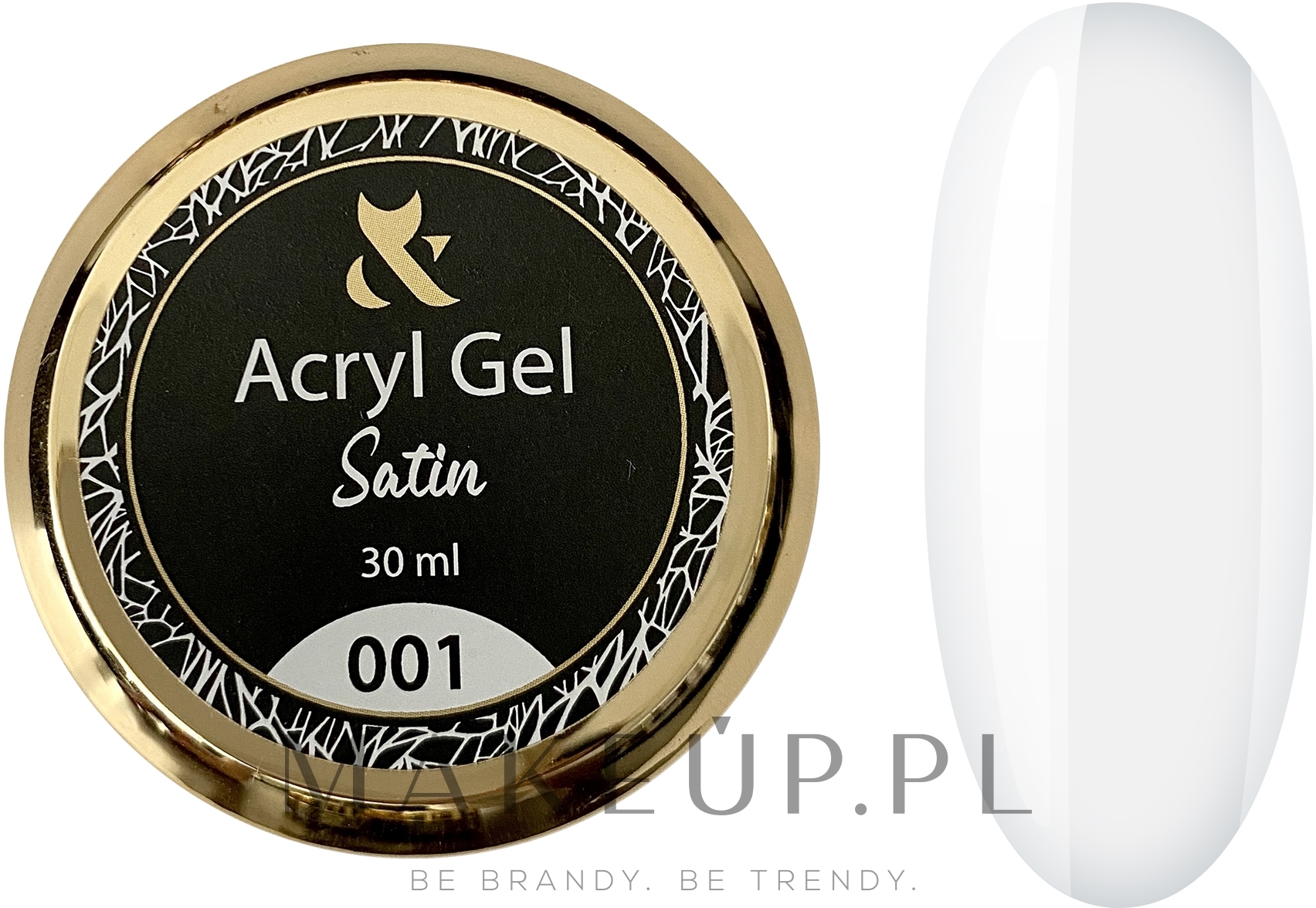 Akryl-żel do paznokci - F.O.X Acrylgel Satin (słoiczek) — Zdjęcie 001