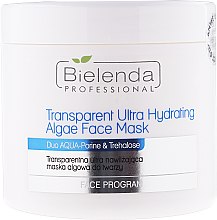 Transparentna ultranawilżająca maska algowa do twarzy - Bielenda Professional Face Program — Zdjęcie N1