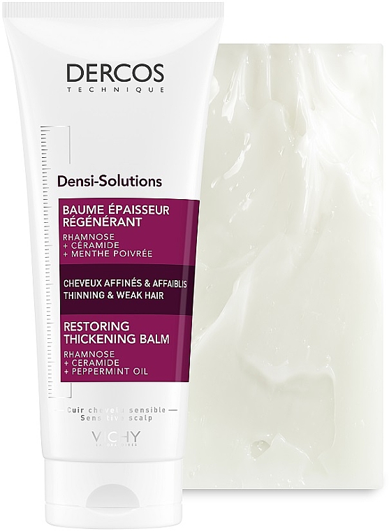 Regenerujący pogrubiający balsam do włosów cienkich i osłabionych - Vichy Dercos Densi-Solutions Restoring Thickening Balm — Zdjęcie N2