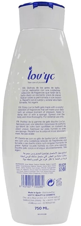 Żel pod prysznic Mleko owsiane i wanilia - Lovyc Oat Milk and Vanilla Shower Gel — Zdjęcie N2