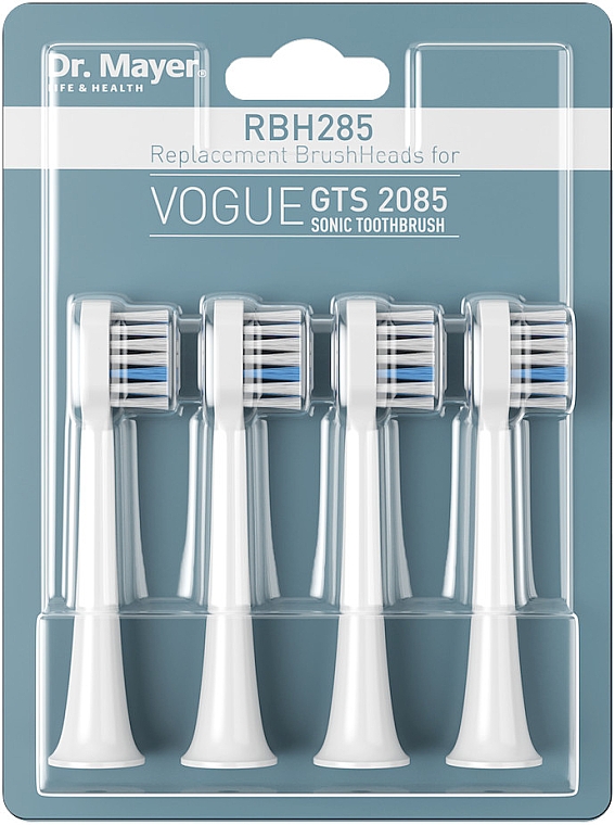 Wymienne końcówki do szczoteczki GTS2085 - Dr. Mayer RBH285 Vogue Sonic Toothbrush — Zdjęcie N1