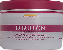Kup Wybielający krem depigmentacyjny - D'Bullon Programa Despigmentante Activo Cream SPF20