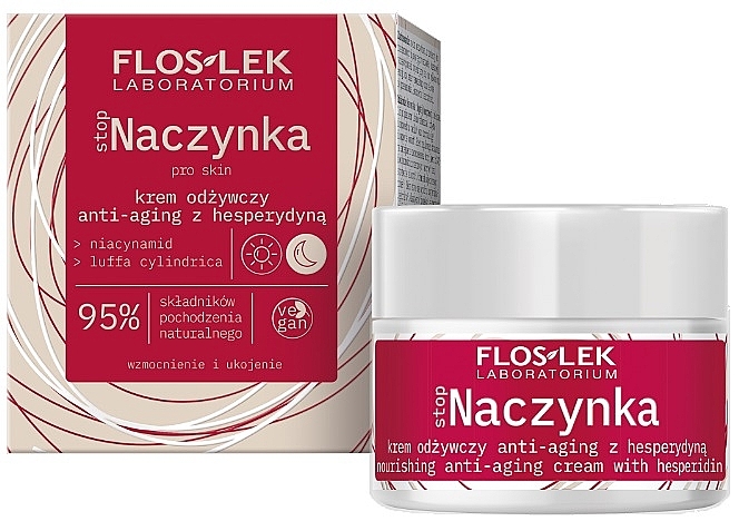 Krem przeciwzmarszczkowy z hesperydyną - Floslek Stop Capillary Nourishing Anti-Aging Cream With Hesperidin