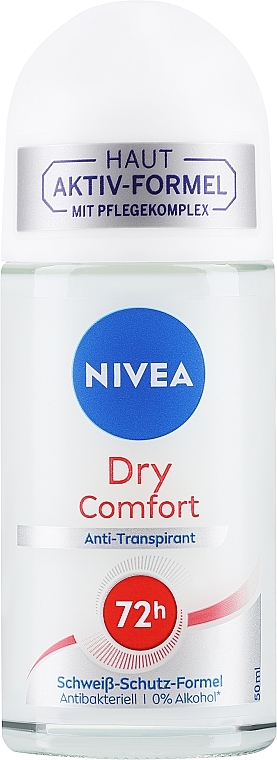Dezodorant w kulce Ochrona i komfort, 72 godziny - Nivea Deodorant Dry Comfort 72H Roll-On — Zdjęcie N1