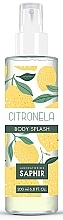 Woda aromatyzowana Citronella - Saphir Parfums Citronela Body Splash — Zdjęcie N1