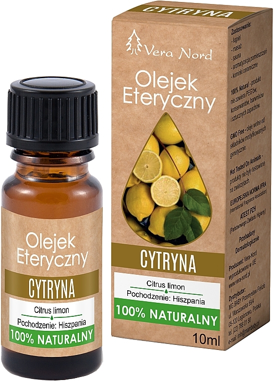 Olejek eteryczny Cytryna - Vera Nord Lemon Essential Oil — Zdjęcie N1