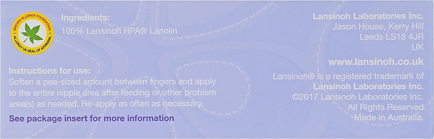 Krem do sutków - Lansinoh HPA® Lanolin — Zdjęcie N6