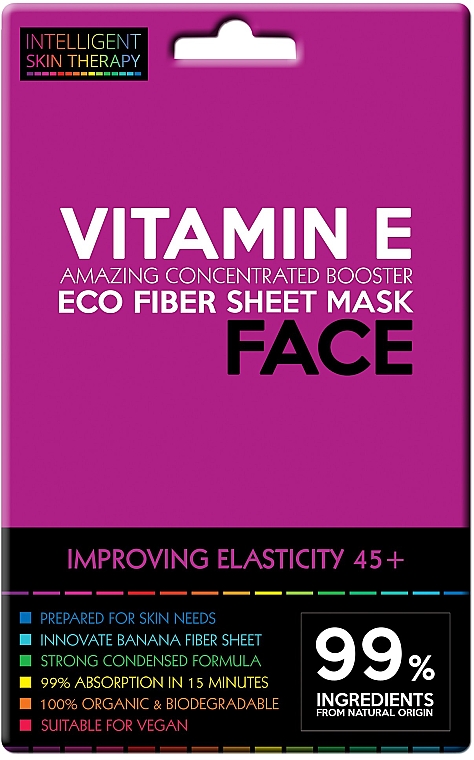 Ujędrniająca maseczka w płachcie do twarzy z witaminą E - Beauty Face Intelligent Skin Therapy Mask — Zdjęcie N1