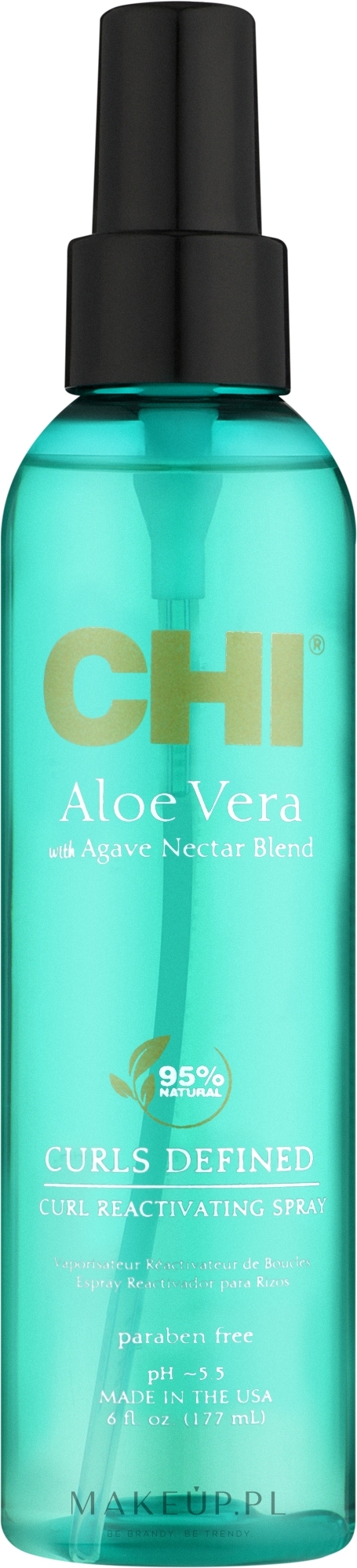 Spray definiujący skręt włosów Aloes - CHI Aloe Vera Curl Reactivating Spray — Zdjęcie 177 ml