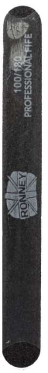 Pilnik do paznokci, 100/180, czarny, RN 00288 - Ronney Professional — Zdjęcie N1