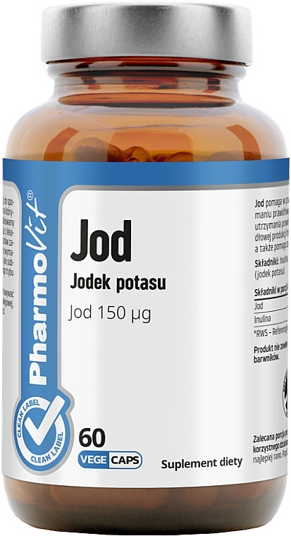 Suplement diety Jod - Pharmovit Iodine — Zdjęcie N1