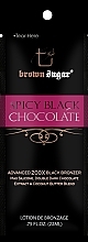 Krem do opalania w solarium z mocnymi bronzatami i ekstraktami - Brown Sugar Spicy Black Chocolate 200X (próbka) — Zdjęcie N1