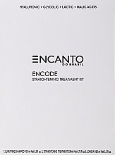 Kup Zestaw - Encanto Encode Straightening Treatment Kit (h/shm/100 ml + treatm/200 ml + leave in/100 ml)