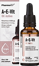 PRZECENA! Witaminy A + E-Vit w kroplach - Pharmovit Clean Label A+E-Vit Oil Active * — Zdjęcie N3