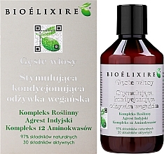 Stymulująca kondycjonująca odżywka wegańska na porost włosów - Bioelixire  — Zdjęcie N2