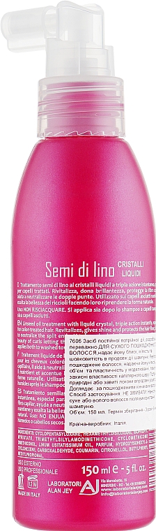 Płynne kryształki do włosów suchych - Alan Jey Semi Di Lino Cristalli Liquidi — Zdjęcie N2