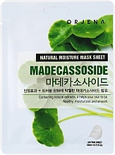 PREZENT! Maska w płachcie Centella asiatica - Orjena Natural Moisture Madecassoside Mask Sheet  — Zdjęcie N1