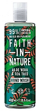 Mydło w płynie do rąk Aloes i drzewo herbaciane - Faith In Nature Aloe Vera & Tea Tree Hand Wash — Zdjęcie N1