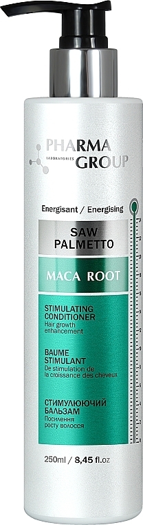 PRZECENA! Stymulujący balsam do włosów - Pharma Group Laboratories Saw Palmetto + Maca Root Conditioner * — Zdjęcie N1