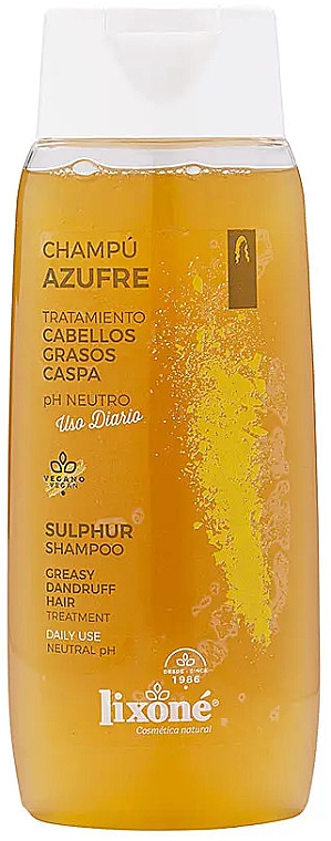 Szampon przeciwłupieżowy do włosów przetłuszczających się - Lixone Sulfur Anti-Dandruff Shampoo Oily Hair — Zdjęcie N1