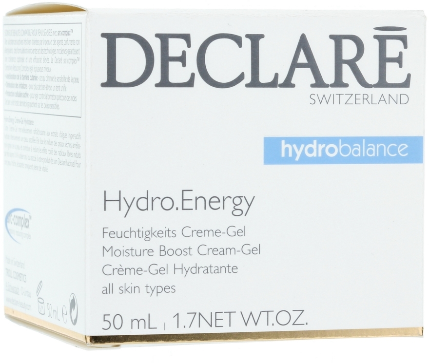 Intensywnie nawilżający krem do twarzy - Declare Hydro Energy Moisture Boost Cream-Gel — Zdjęcie N1