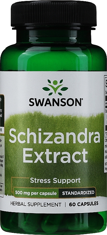 Suplement diety Ekstrakt z trawy cytrynowej 500 mg, 60 szt. - Swanson Schizandra Extract — Zdjęcie N1